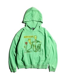 NIRVANA（ニルヴァーナ）の「【THRIFTY LOOK スリフティールック】WORN-OUT BAND HOODIE 　パーカー（パーカー）」