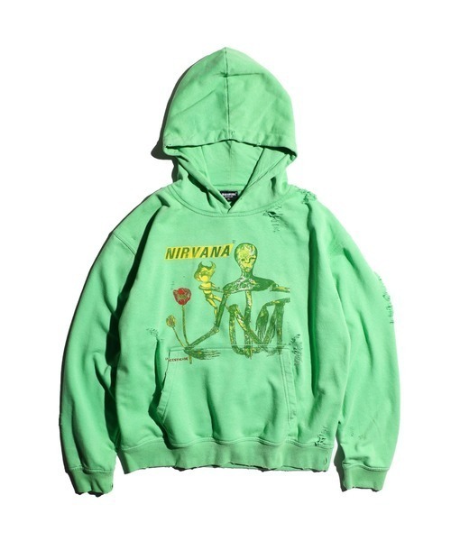 セール】【THRIFTY LOOK スリフティールック】WORN-OUT BAND HOODIE