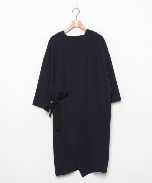 CLANE(クラネ)ネイビー ひざ丈ワンピース 七分袖サイズ38