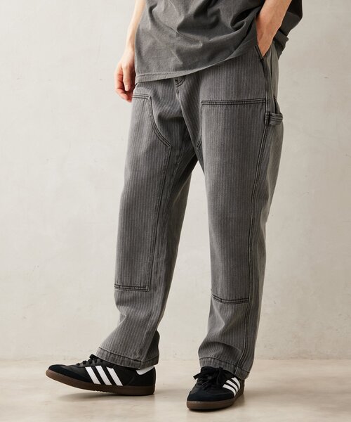 JOURNAL STANDARD relume(ジャーナルスタンダード レリューム)の「Relume Jeans ウォバッシュストライプ ダブル二―デニム(デニムパンツ・メンズ・ブルー系その他/ブラック・LARGE/MEDIUM)」の11枚目の写真