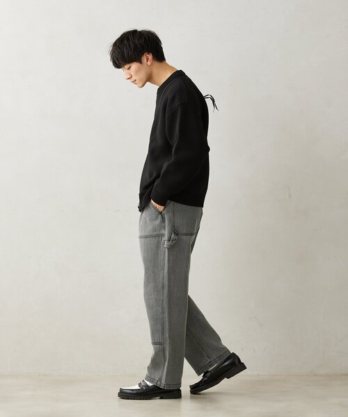 JOURNAL STANDARD relume(ジャーナルスタンダード レリューム)の「Relume Jeans ウォバッシュストライプ ダブル二―デニム(デニムパンツ・メンズ・ブルー系その他/ブラック・LARGE/MEDIUM)」の17枚目の写真