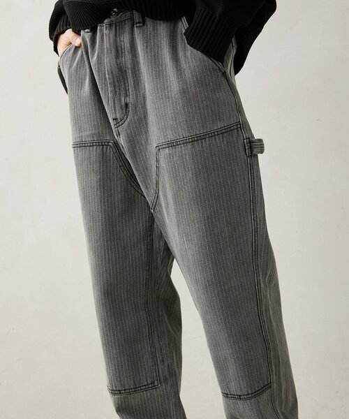 JOURNAL STANDARD relume(ジャーナルスタンダード レリューム)の「Relume Jeans ウォバッシュストライプ ダブル二―デニム(デニムパンツ・メンズ・ブルー系その他/ブラック・LARGE/MEDIUM)」の21枚目の写真