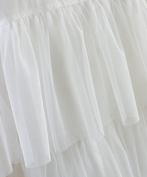 PICCIN（ピッチン）の「ティアードチュールブルゾン（ブルゾン・レディース・オフホワイト/ブラック・M）」の20枚目の写真