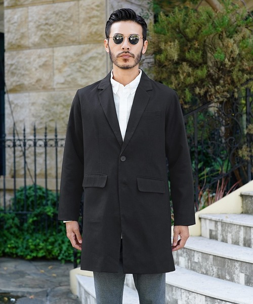 roshell(ロシェル)の「TRチェスターコート スプリングコート(チェスターコート・メンズ・ブラック・MEDIUM/LARGE/X-LARGE)」の7枚目の写真