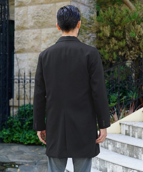 roshell(ロシェル)の「TRチェスターコート スプリングコート(チェスターコート・メンズ・ブラック・MEDIUM/LARGE/X-LARGE)」の9枚目の写真