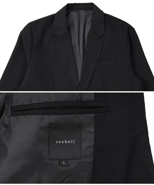 roshell(ロシェル)の「TRチェスターコート スプリングコート(チェスターコート・メンズ・ブラック・MEDIUM/LARGE/X-LARGE)」の4枚目の写真