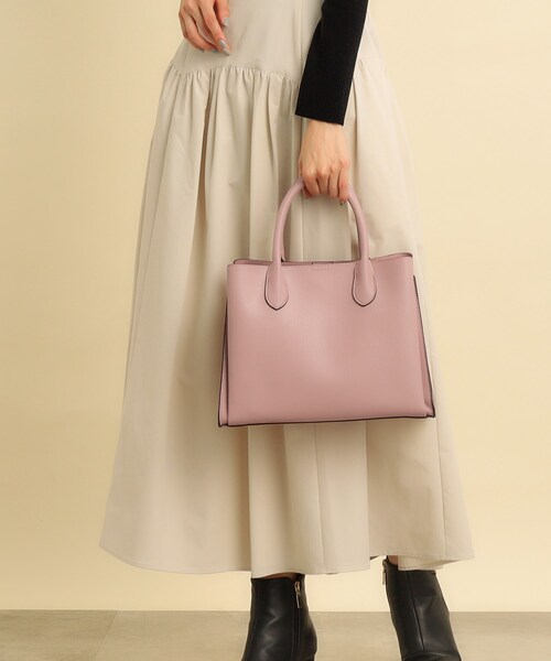 grove（グローブ）の「◆【雑誌掲載/人間工学/セレモニー/お仕事】中仕切り2WAYトート（トートバッグ・レディース・ブラウン系/ベージュ/ブラック/サックスブルー系7/ライトグレー/ピンク系その他・00）」の6枚目の写真