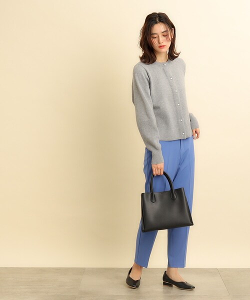 grove（グローブ）の「◆【雑誌掲載/人間工学/セレモニー/お仕事】中仕切り2WAYトート（トートバッグ・レディース・ブラウン系/ベージュ/ブラック/サックスブルー系7/ライトグレー/ピンク系その他・00）」の8枚目の写真