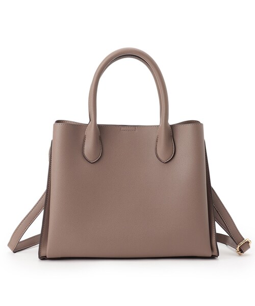 grove（グローブ）の「◆【雑誌掲載/人間工学/セレモニー/お仕事】中仕切り2WAYトート（トートバッグ・レディース・ブラウン系/ベージュ/ブラック/サックスブルー系7/ライトグレー/ピンク系その他・00）」の14枚目の写真