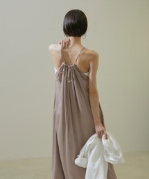 SALON adam et rope' | GENTLE SILK2WAYキャミワンピース【セットアップ対応】(ワンピース)
