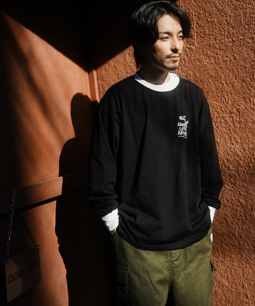 JACKROSE(ジャックローズ)の「JE-RINGER ROSE LS TEE(Tシャツ/カットソー・メンズ・ライトグレー/ブラック・M/L)」の2枚目の写真