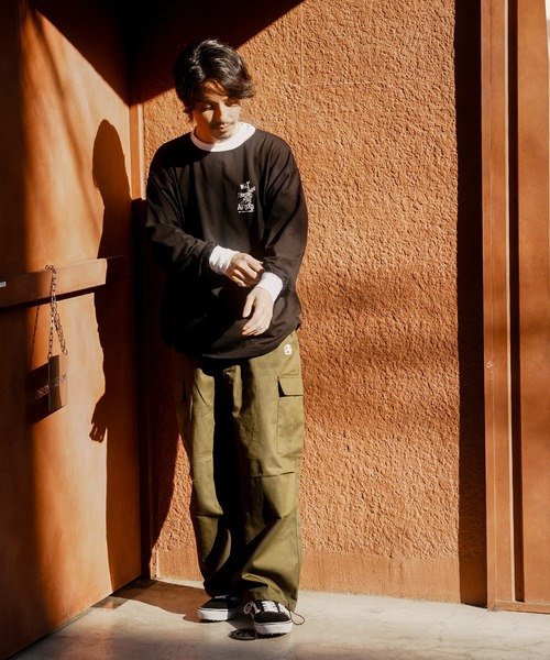 JACKROSE(ジャックローズ)の「JE-RINGER ROSE LS TEE(Tシャツ/カットソー・メンズ・ライトグレー/ブラック・M/L)」の19枚目の写真