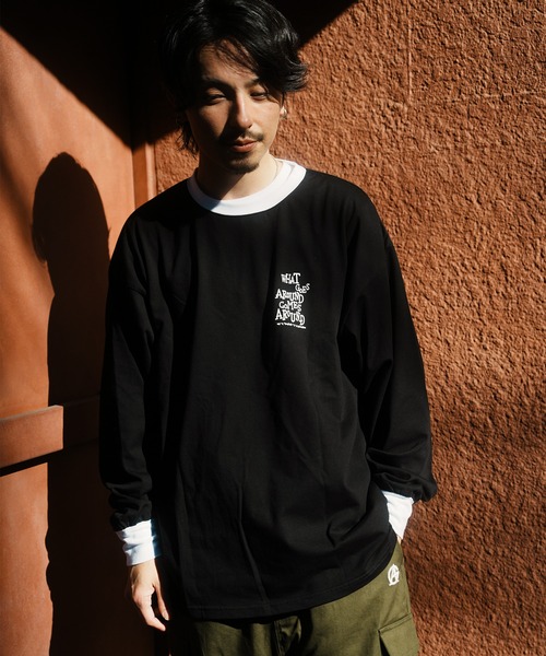 JACKROSE(ジャックローズ)の「JE-RINGER ROSE LS TEE(Tシャツ/カットソー・メンズ・ライトグレー/ブラック・M/L)」の11枚目の写真