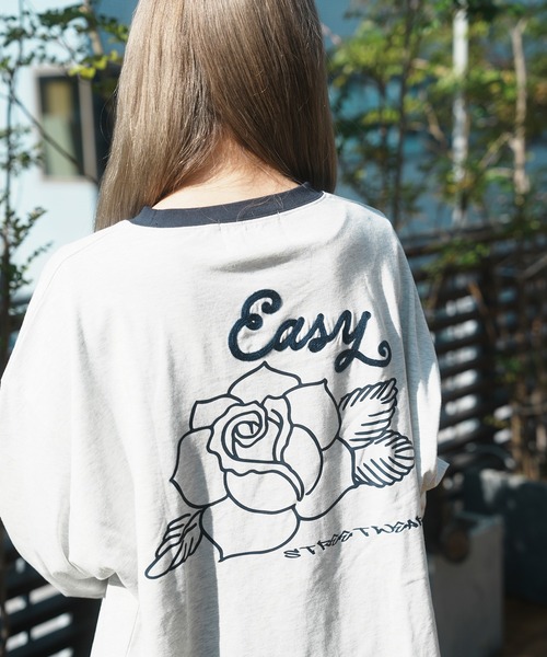 JACKROSE(ジャックローズ)の「JE-RINGER ROSE LS TEE(Tシャツ/カットソー・メンズ・ライトグレー/ブラック・M/L)」の7枚目の写真