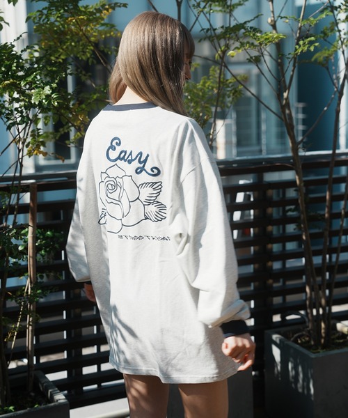 JACKROSE(ジャックローズ)の「JE-RINGER ROSE LS TEE(Tシャツ/カットソー・メンズ・ライトグレー/ブラック・M/L)」の3枚目の写真