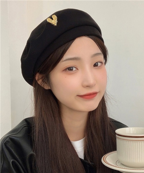 Miniministore（ミニミニストア）の「ベレー帽 レディース帽子 春秋冬 3色（ハンチング/ベレー帽・レディース・ベージュ/ブラック/ブラウン・FREE）」の15枚目の写真