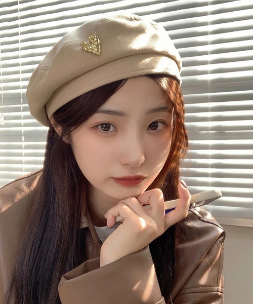 Miniministore（ミニミニストア）の「ベレー帽 レディース帽子 春秋冬 3色（ハンチング/ベレー帽・レディース・ベージュ/ブラック/ブラウン・FREE）」の12枚目の写真