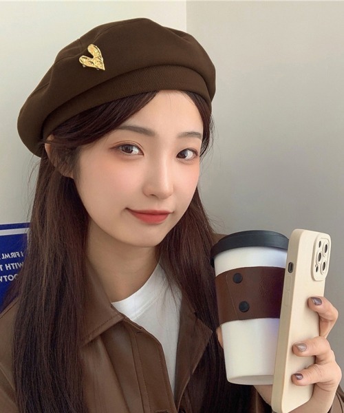 Miniministore（ミニミニストア）の「ベレー帽 レディース帽子 春秋冬 3色（ハンチング/ベレー帽・レディース・ベージュ/ブラック/ブラウン・FREE）」の10枚目の写真