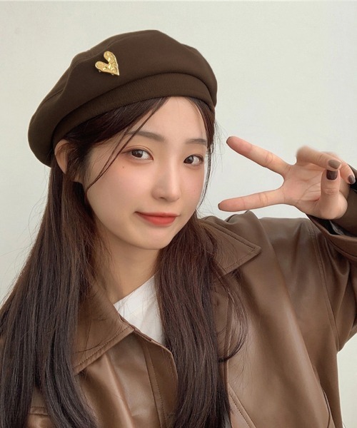 Miniministore（ミニミニストア）の「ベレー帽 レディース帽子 春秋冬 3色（ハンチング/ベレー帽・レディース・ベージュ/ブラック/ブラウン・FREE）」の9枚目の写真