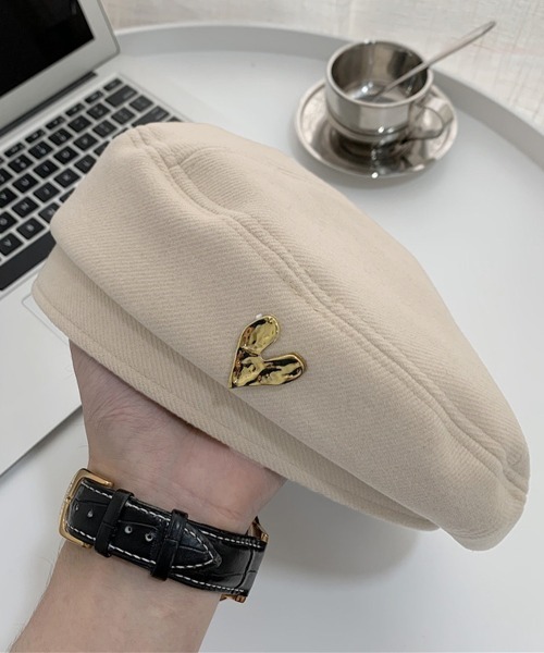 Miniministore（ミニミニストア）の「ベレー帽 レディース帽子 春秋冬 3色（ハンチング/ベレー帽・レディース・ベージュ/ブラック/ブラウン・FREE）」の8枚目の写真