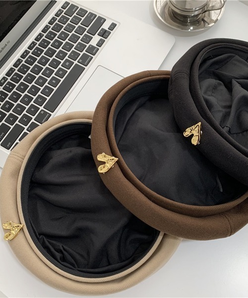 Miniministore（ミニミニストア）の「ベレー帽 レディース帽子 春秋冬 3色（ハンチング/ベレー帽・レディース・ベージュ/ブラック/ブラウン・FREE）」の5枚目の写真