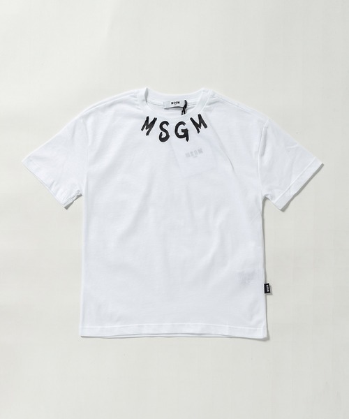 MSGM(エムエスジーエム)の「MSGM(エムエスジーエム)Kids & Junior ブランドロゴ半袖Tシャツカットソー(Tシャツ/カットソー・キッズ・ホワイト/ブラック/アイボリー/ピンク/レッド・6Y/8Y/14Y/4Y/10Y/12Y)」の2枚目の写真