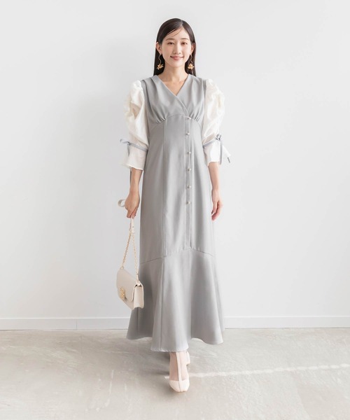 RANDA（ランダ）の「カシュクールデザインワンピース（ワンピース 
