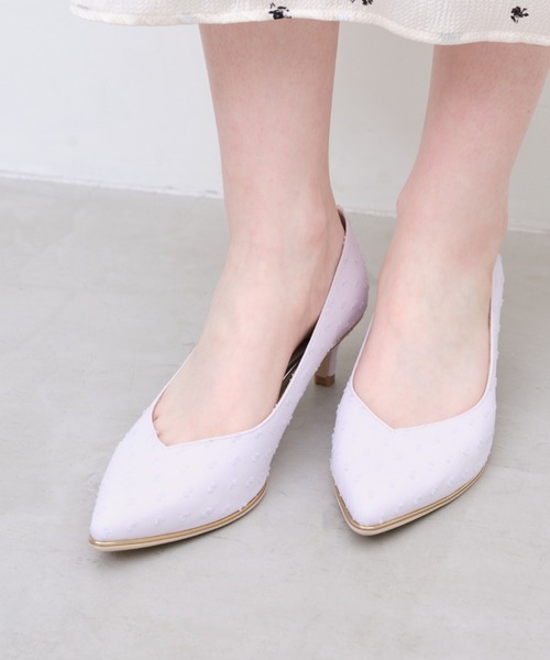 Launa lea（ラウナレア）の「【26春夏新色】Launa lea rich ゴールドラインパンプス(80009E)（パンプス・レディース・ピンクベージュ/ゴールド/シルバー/ブラック系その他/グレイッシュブルー/ベビーピンク/ミント/ピンク系その他2/ラベンダー/グレー系その他・21.5cm/22.0cm/22.5cm/23.0cm/23.5cm/24.0cm/24.5cm/25.0cm/25.5cm）」の6枚目の写真