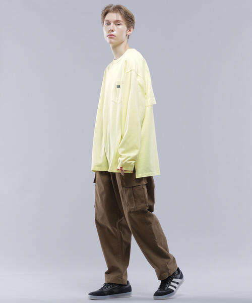 MANASTASH(マナスタッシュ)の「MANASTASH/マナスタッシュ/VENT L/S TEE '24/ベントロングスリーブTシャツ(Tシャツ/カットソー・メンズ・ホワイト/イエロー/ブラック・L/M/XL/S)」の18枚目の写真