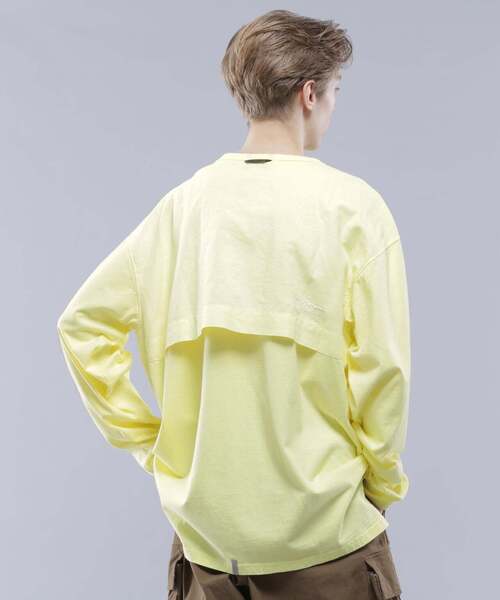 MANASTASH(マナスタッシュ)の「MANASTASH/マナスタッシュ/VENT L/S TEE '24/ベントロングスリーブTシャツ(Tシャツ/カットソー・メンズ・ホワイト/イエロー/ブラック・L/M/XL/S)」の6枚目の写真