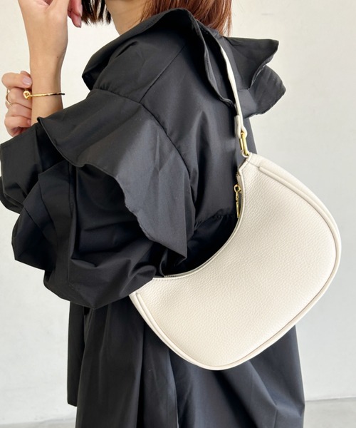 wears(ウェアーズ)の「PUワンハンドルバッグ(ハンドバッグ・レディース・アイボリー/ブラック・FREE)」の2枚目の写真