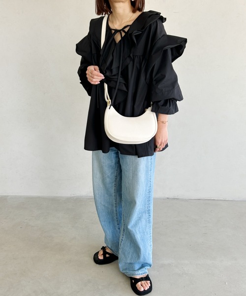 wears(ウェアーズ)の「PUワンハンドルバッグ(ハンドバッグ・レディース・アイボリー/ブラック・FREE)」の22枚目の写真