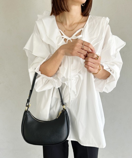 wears(ウェアーズ)の「PUワンハンドルバッグ(ハンドバッグ・レディース・アイボリー/ブラック・FREE)」の17枚目の写真