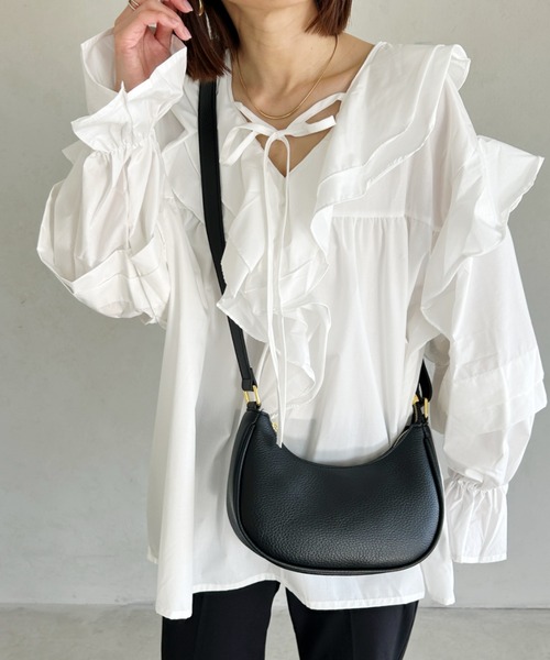 wears(ウェアーズ)の「PUワンハンドルバッグ(ハンドバッグ・レディース・アイボリー/ブラック・FREE)」の18枚目の写真
