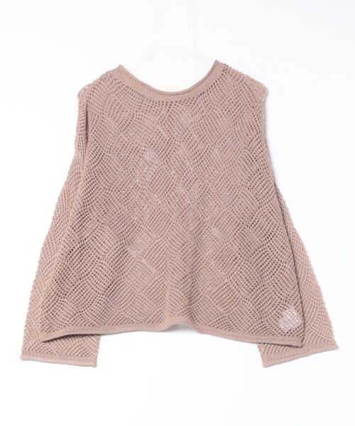 M.deux（エムドゥ）の「◎メッシュニット◎（ニット/セーター・レディース・ブラック/グレイッシュベージュ・MEDIUM）」の4枚目の写真