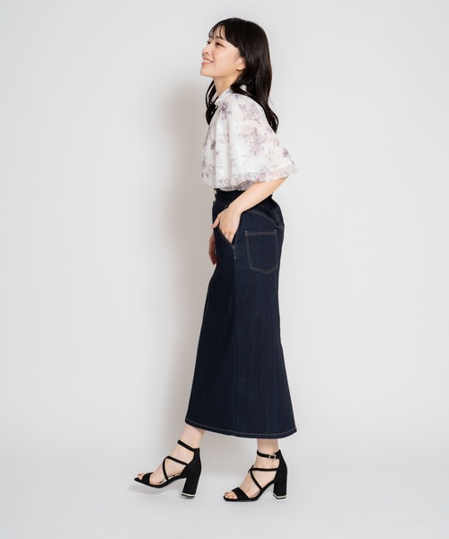 NOELA（ノエラ）の「フィルムカットジャガードブラウス（シャツ/ブラウス・レディース・ブラック/グレー/オフホワイト・フリー）」の18枚目の写真