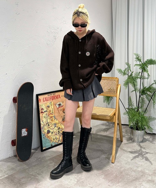 sedacle(セダクル)の「メッシュニットパーカー(パーカー・メンズ・ブラック/ボルドー/アイボリー/ブラウン・SMALL/MEDIUM/LARGE)」の19枚目の写真