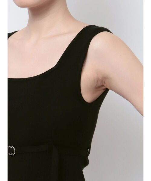 EMODA（エモダ）の「ベルトマークリブスリットワンピース（ワンピース・レディース・ライトブルー/ブラック/グレー・FREE）」の22枚目の写真