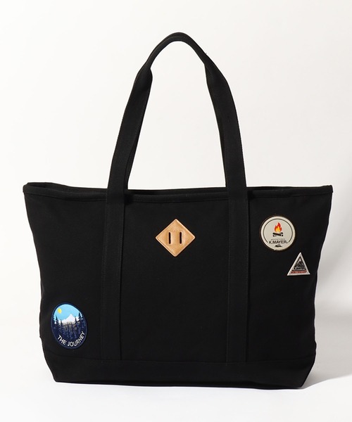 KRIFF MAYER（クリフメイヤー）の「【KRIFF MAYER/クリフメイヤー】マルチワッペン キャンバストート（トートバッグ・メンズ・ネイビー/ブラック/ダークグリーン・FREE）」の2枚目の写真