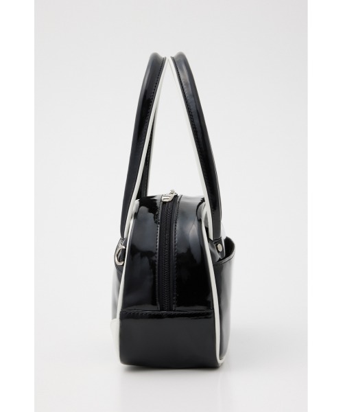 SLY（スライ）の「METAL CHARM MINI BOWLER BAG メタル チャーム ミニ ボウラー バッグ（ハンドバッグ・レディース・ネイビー/ブラック・FREE）」の4枚目の写真