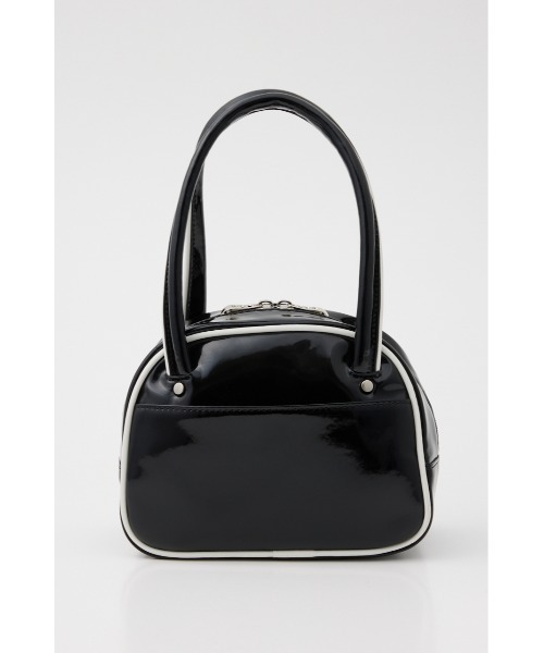 SLY（スライ）の「METAL CHARM MINI BOWLER BAG メタル チャーム ミニ ボウラー バッグ（ハンドバッグ・レディース・ネイビー/ブラック・FREE）」の5枚目の写真