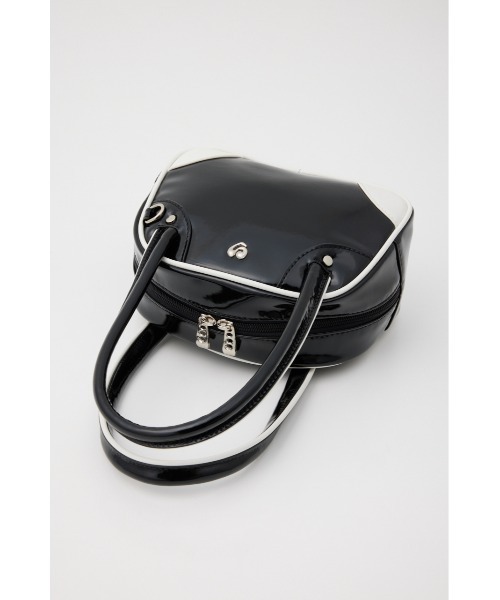 SLY（スライ）の「METAL CHARM MINI BOWLER BAG メタル チャーム ミニ ボウラー バッグ（ハンドバッグ・レディース・ネイビー/ブラック・FREE）」の6枚目の写真