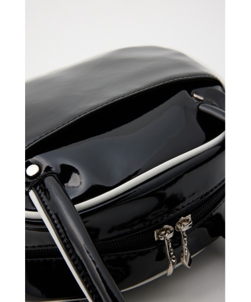 SLY（スライ）の「METAL CHARM MINI BOWLER BAG メタル チャーム ミニ ボウラー バッグ（ハンドバッグ・レディース・ネイビー/ブラック・FREE）」の10枚目の写真