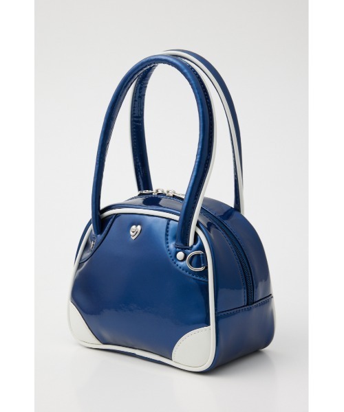 SLY（スライ）の「METAL CHARM MINI BOWLER BAG メタル チャーム ミニ ボウラー バッグ（ハンドバッグ・レディース・ネイビー/ブラック・FREE）」の14枚目の写真