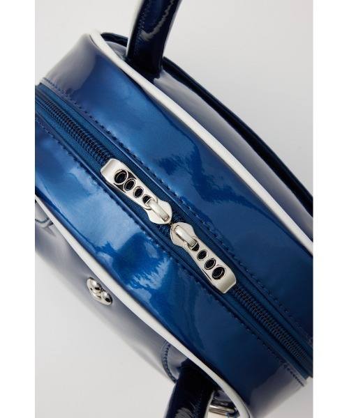 SLY（スライ）の「METAL CHARM MINI BOWLER BAG メタル チャーム ミニ ボウラー バッグ（ハンドバッグ・レディース・ネイビー/ブラック・FREE）」の18枚目の写真