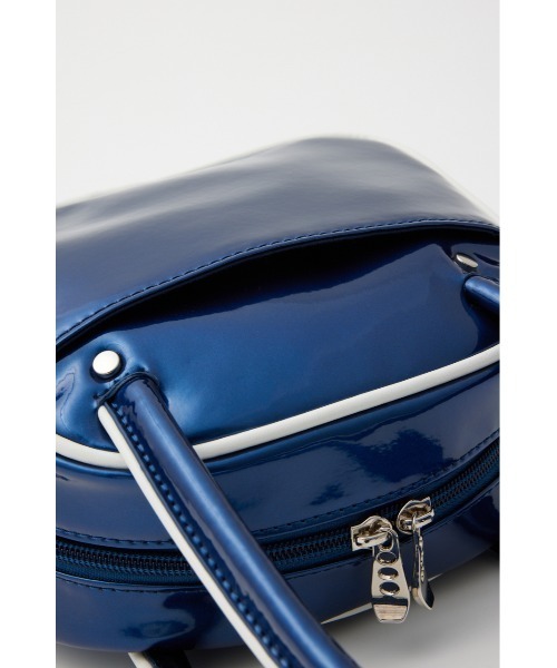 SLY（スライ）の「METAL CHARM MINI BOWLER BAG メタル チャーム ミニ ボウラー バッグ（ハンドバッグ・レディース・ネイビー/ブラック・FREE）」の21枚目の写真