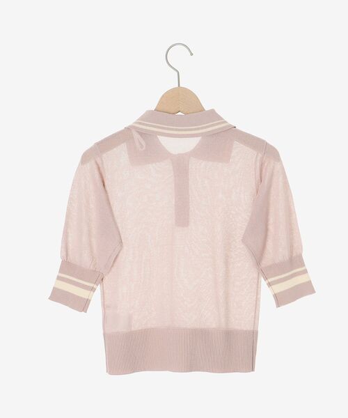 ポロシャツ ポロ シアーポロニット レディース N.Natural Beauty Basic ポロシャツ ポロ シアーポロニット