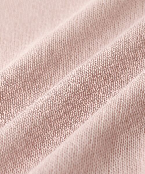 MAJESTIC LEGON（マジェスティックレゴン）の「シャイニーシアーポロニット（ポロシャツ・レディース・オフホワイト/ブラック/ピンク・MEDIUM）」の4枚目の写真