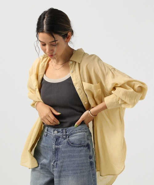 BAYFLOW（ベイフロー）の「コットンシアーシャツ（シャツ