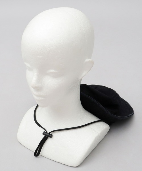 UNIVERSAL OVERALL（ユニバーサルオーバーオール）の「オレンジネームタグ ヴィンテージツイル サファリハット（ハット・メンズ・ブラック/カーキ・FREE）」の19枚目の写真